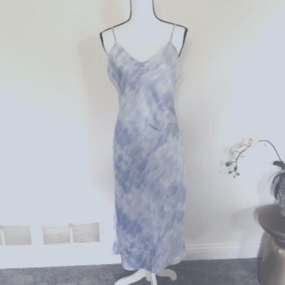 Tie Dye midi slip dress